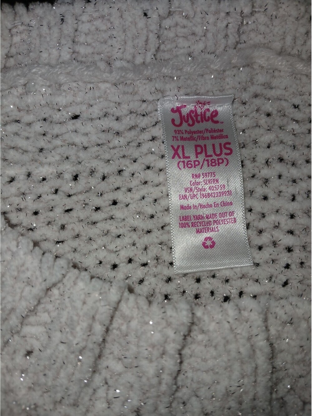 Justice cabled sweater - Picture 2 of 2